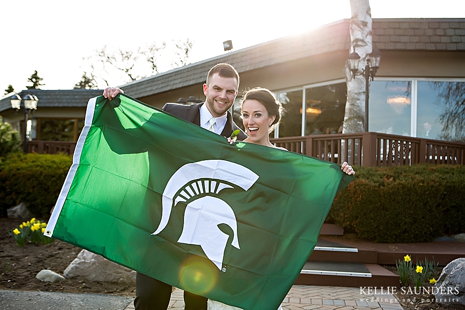 Michigan State Wedding Photo
